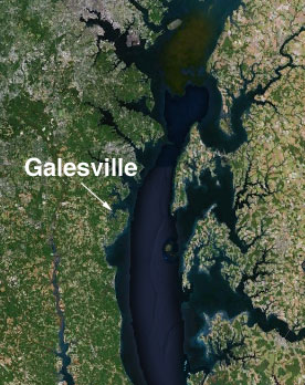 Map of Galesville